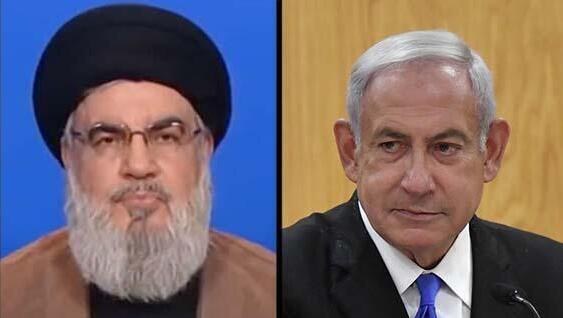 Hassan Nasrallah, Benjamin Netanyahu 