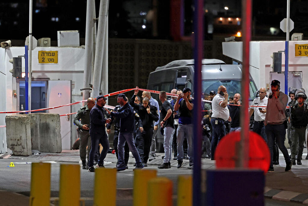 צילום: AFP זירת פיגוע הירי במחסום שועפט