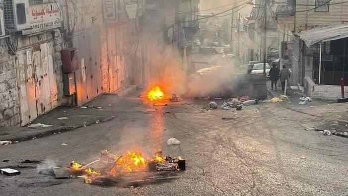 שביתה בעיסאוויה במחאה על הסגר במחנה הפליטים שועפט