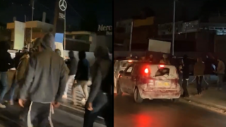מתפרעים יהודים מתעמתים עם חיילים באזור חווארה