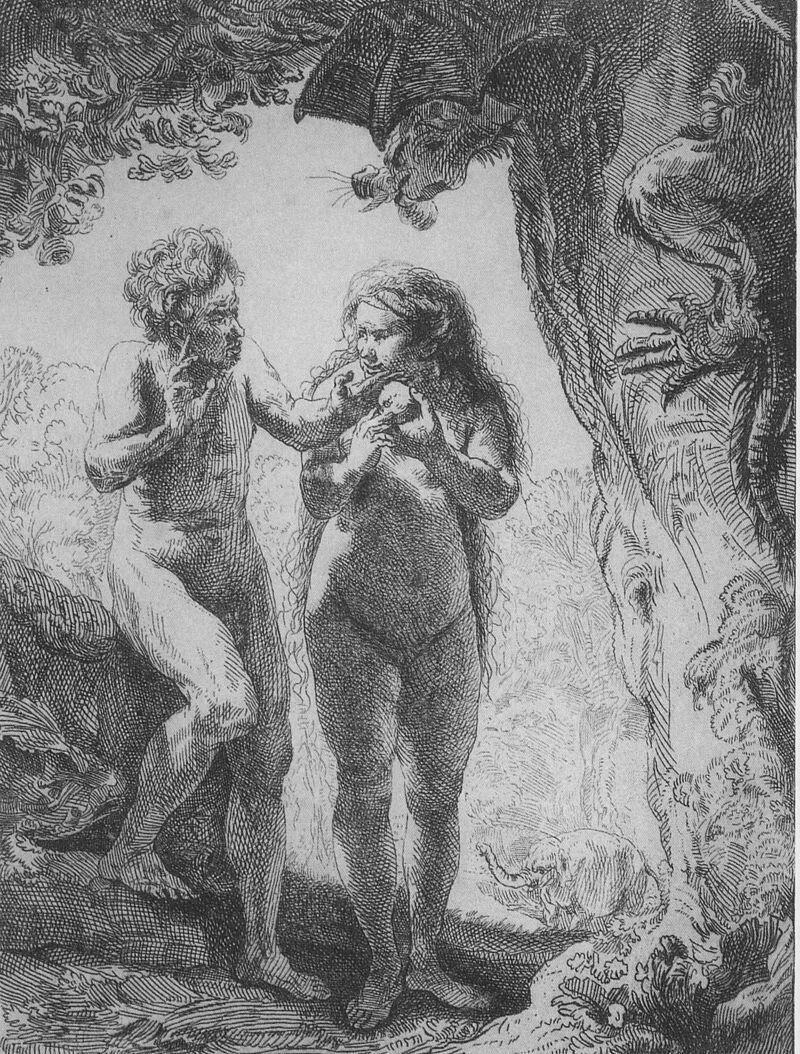 אדם וחוה, גרסת רמברנדט