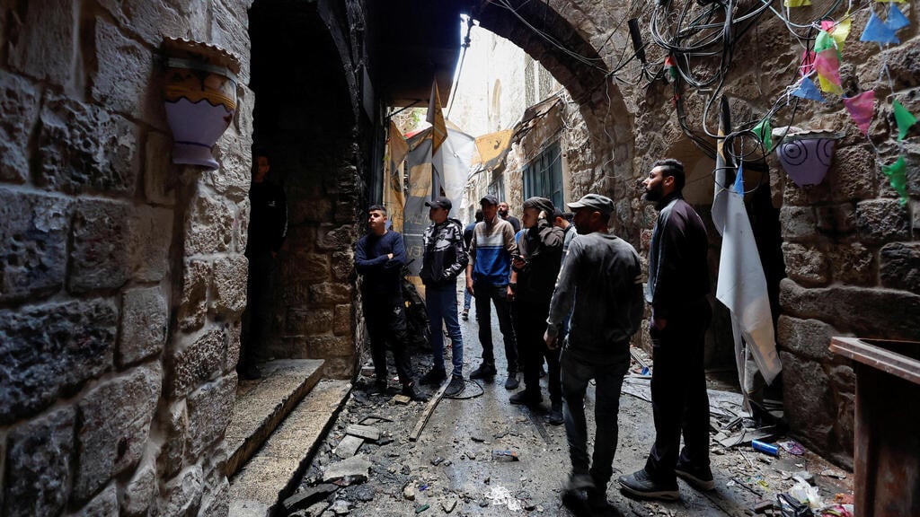 The house of one of the Lion's Den members (Photo: Reuters) ביתו של ודיע אלחוח גוב האריות שכם