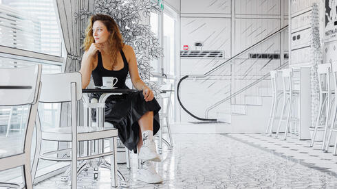 Step into a picture in Israel's first 2-dimentional café