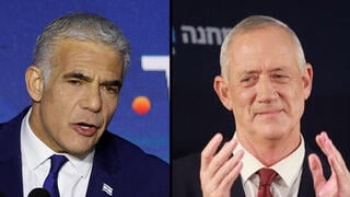בני גנץ, יאיר לפיד