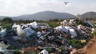 Illegal construction waste dumps in northern Israel 