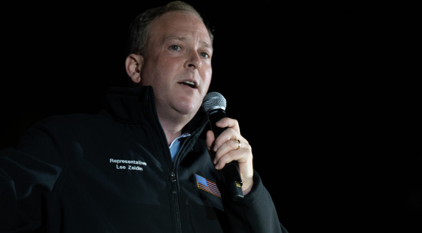 Rep. Lee Zeldin of New York campaigns in Hauppauge, New York, Oct. 29, 2022 (Photo: David Dee Delgado/Getty Images via JTA) Rep. Lee Zeldin of New York campaigns in Hauppauge, New York, Oct. 29, 2022