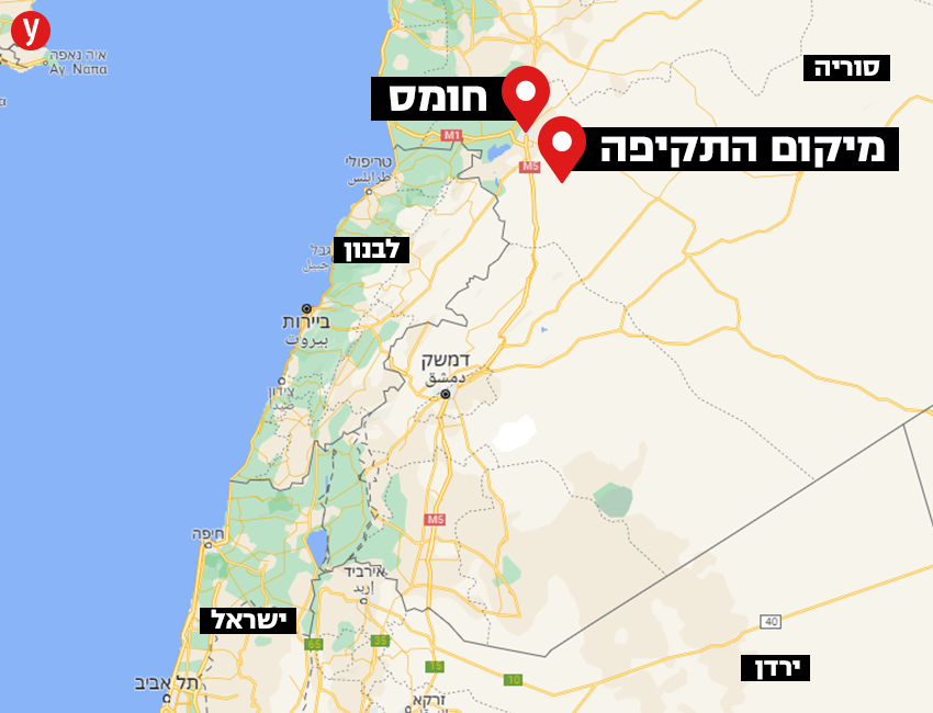 מיקום התקיפה בסוריה