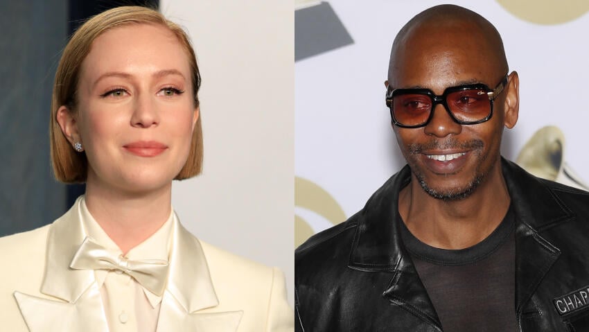 Hannah Einbinder and Dave Chappelle (Photo: EPA) דייב שאפל והאנה איינבינדר