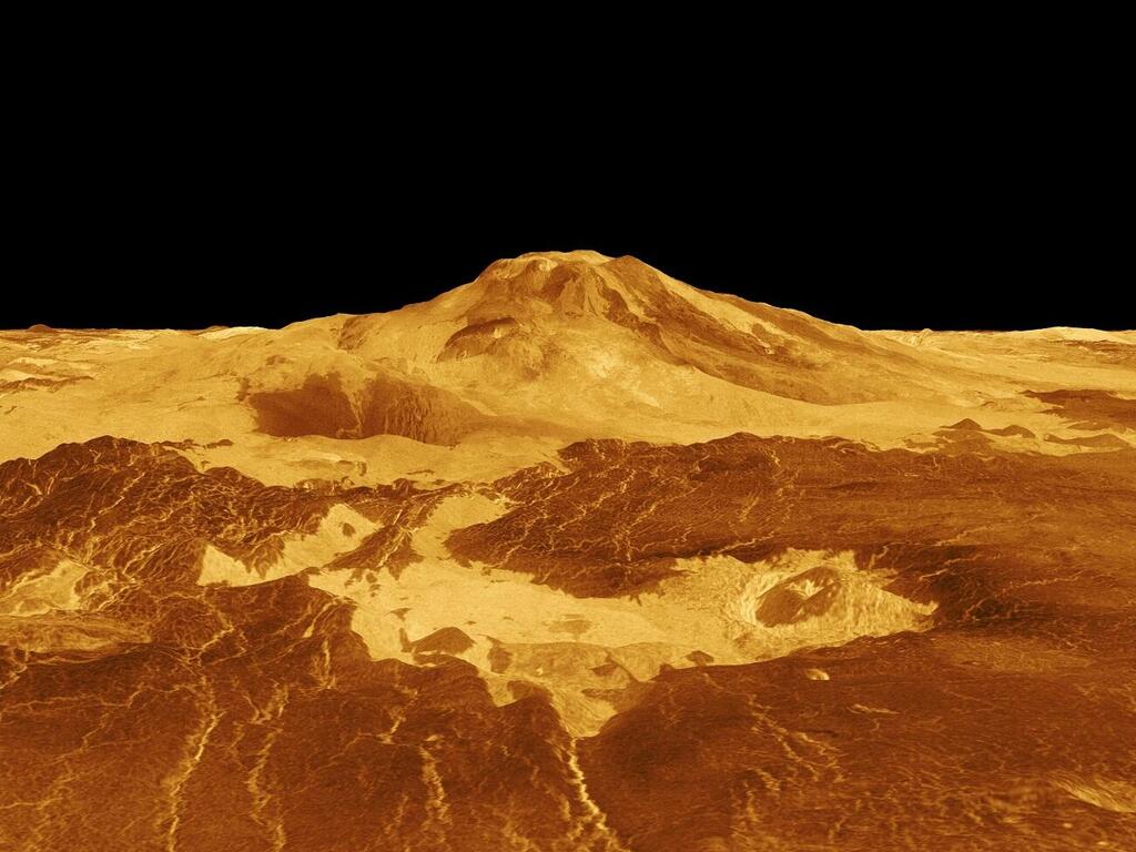 פני השטח של כוכב הלכת נוגה (צילום: NASA/JPL) פני השטח של כוכב הלכת נוגה