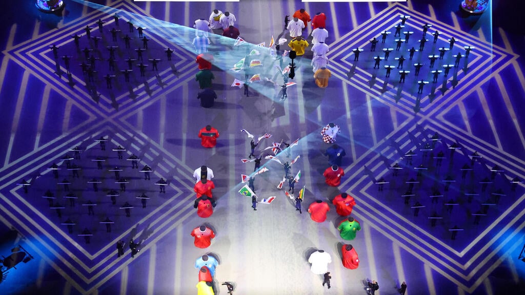 World Cup opening ceremony (Photo: Reuters) טקס הפתיחה של מונדיאל 2022