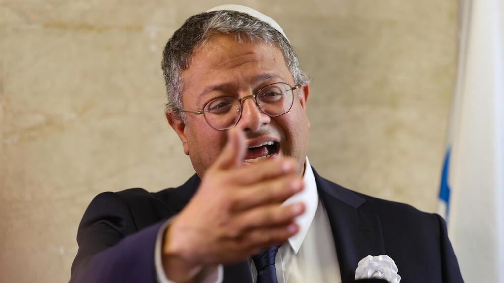 ''שבע־שמונה שנים טובות ואז נדבר על ראשות ממשלה''. איתמר בן גביר (צילום: אלכס קולומויסקי ) איתמר בן גביר