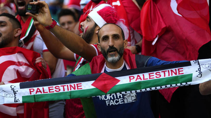 Palestinian flag raised at World Cup games 