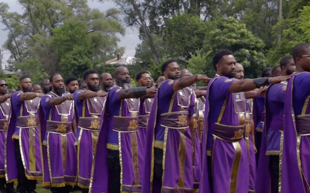 Hebrew Israelite group marched through the streets of Brooklyn