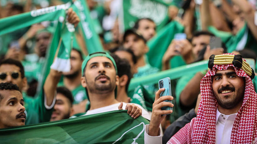 Saudi fans at the World Cup 