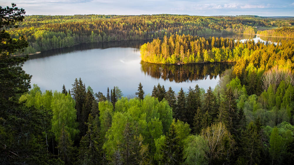 אגם בפינלנד