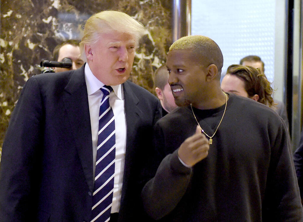 Donald Trump, Kanye West (Photo: AFP) Donald Trump, Kanye West