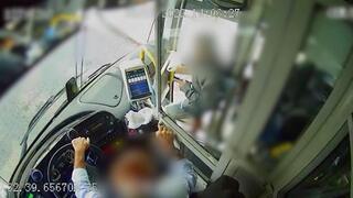 נהג אוטובוס הותקף על ידי נוסע ביקנעם