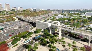 הדמיות גשרים שייבנו בשביל הקו הירוק של הרכבת הקלה בת"א