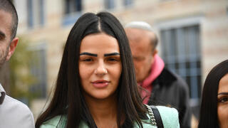 הפגנת תמיכה באוריאן בן כליפה בבית המשפט השלום בירושלים החשודה בתקיפה בשער האריות