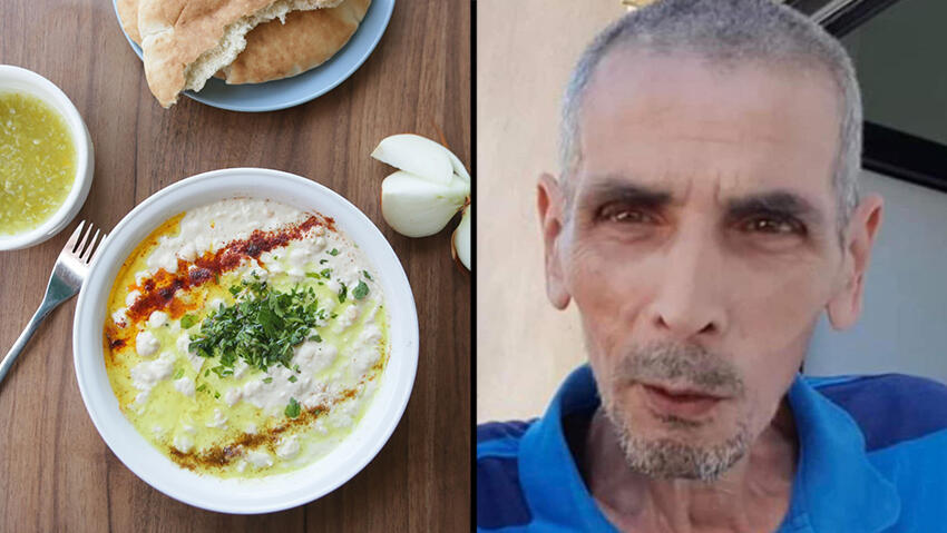חסן קרוואן והחומוס המיתולוגי (צילום: ירון ברנר) חסן קרוואן