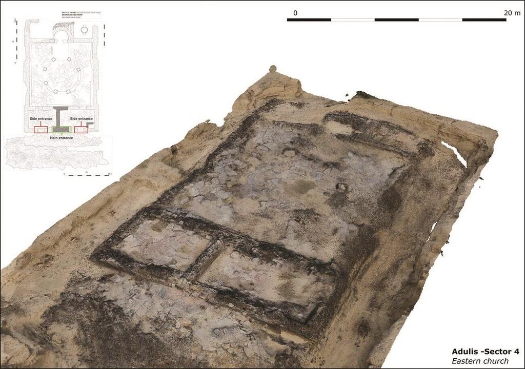 חפירת הכנסיות, שהיו מהמוקדמות שנבנו בממלכת אקסום (צילום: Antiquity) חפירת הכנסיות, שהיו מהמוקדמות שנבנו בממלכת אקסום