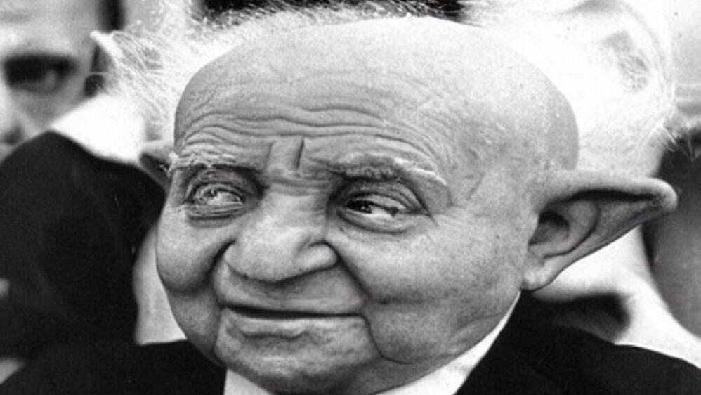 דוד בן גוריון כ"מאסטר יודה" לאחר עיבוד בינה מלאכותית