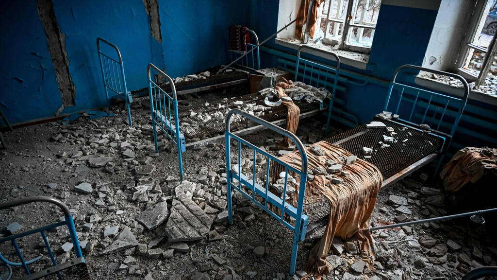 בית חולים ש נפגע בקופיאנסק אוקראינה מחוז חרקוב