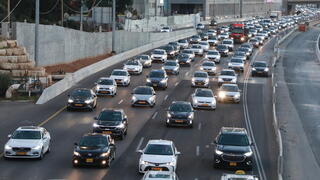 פקקים בנתיבי איילון לפני גמר המונדיאל