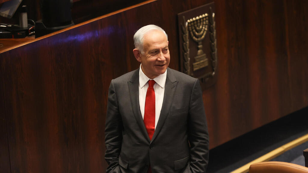 הציב את כינון היחסים עם סעודיה בראש סדר העדיפויות. נתניהו (צילום: אלכס קולומויסקי ) בנימין נתניהו במליאת הכנסת