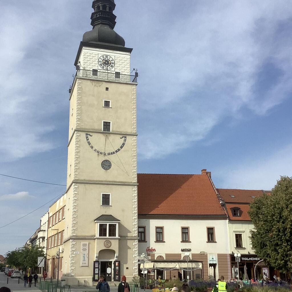 Medieval clock tower at Trnava 
