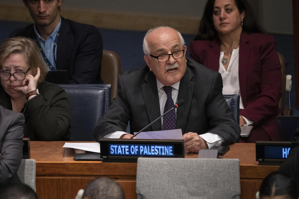 Palestinian U.N. envoy Riyad Mansour (Photo: AP) Palestinian U.N. envoy Riyad Mansour