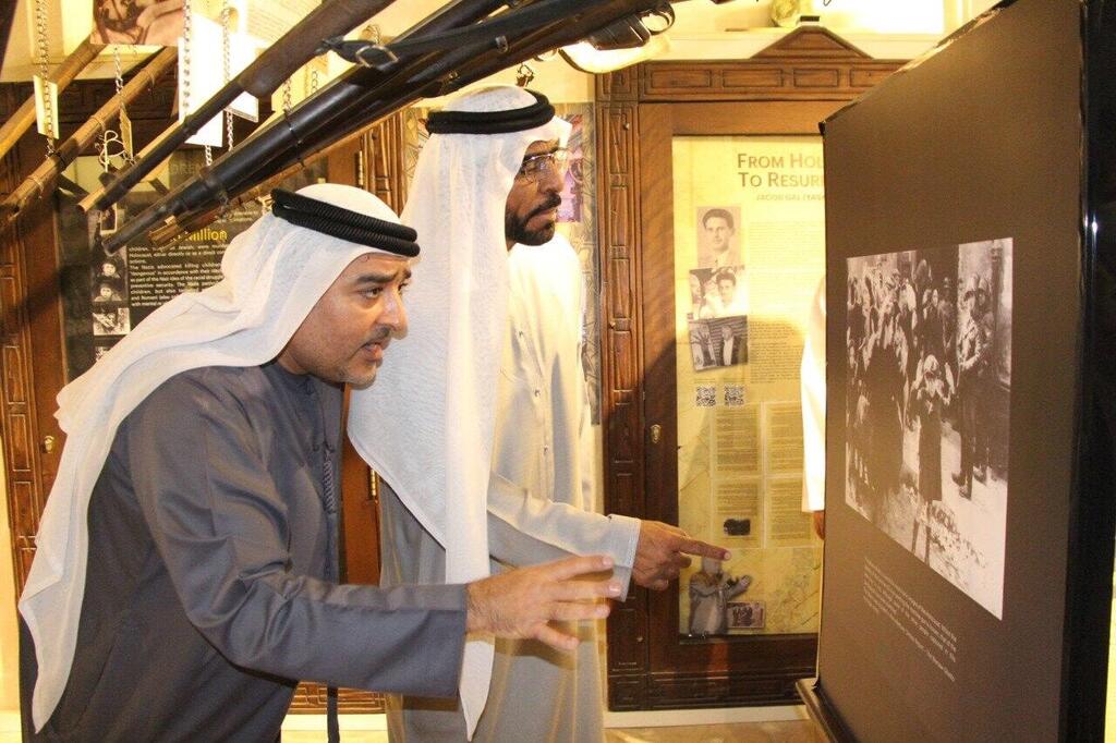 A Holocaust exhibition at the Crossroads of Civilizations Museum in Dubai (Photo: Courtesy of the Crossroads of Civilizations Museum) מוזיאון השואה בדובאי