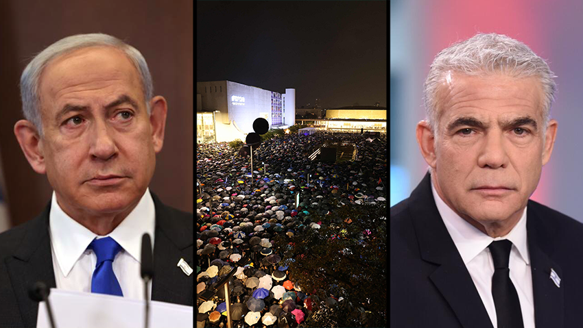 יאיר לפיד, בנימין נתניהו 