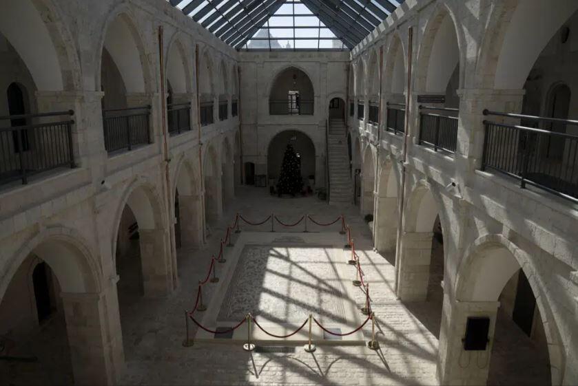Winter sunlight fills the Armenian Museum in the Old City of Jerusalem, Wednesday, Jan. 11, 2023
