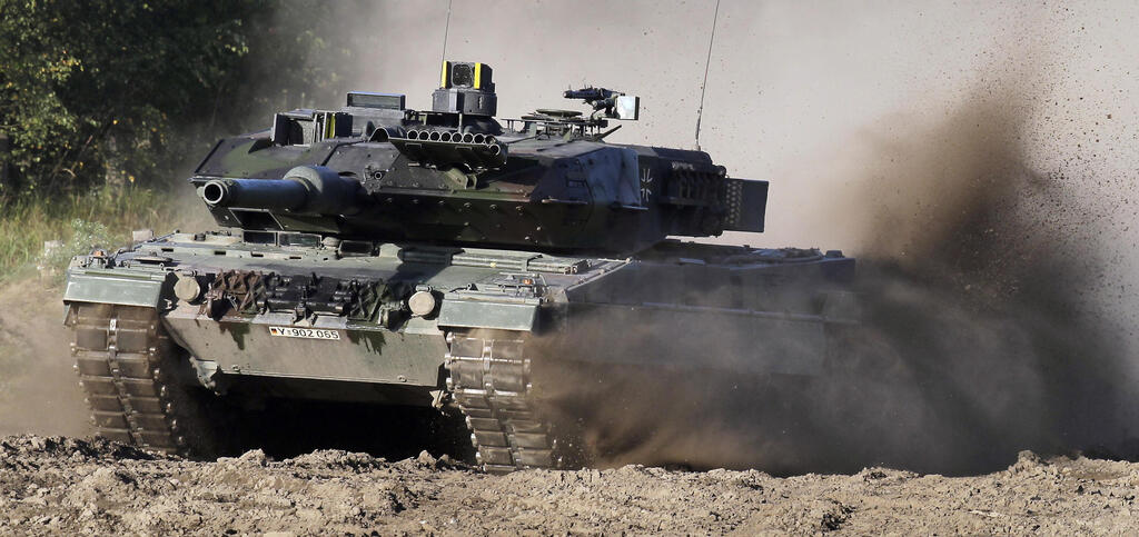 Un char Leopard allemand du type que l'Ukraine veut