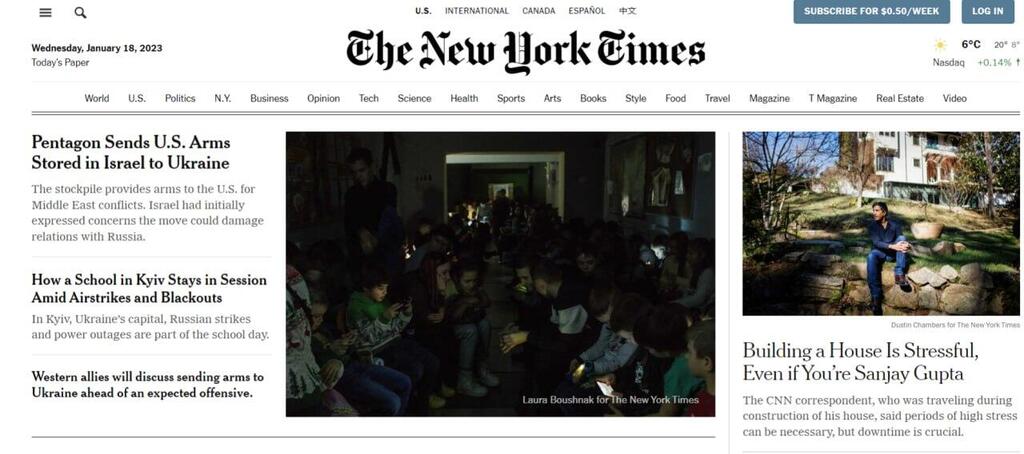 Le journal New York Times