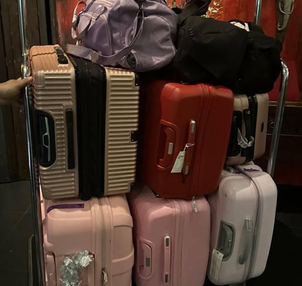 המזוודות של החשודות בהברחת סמים לישראל