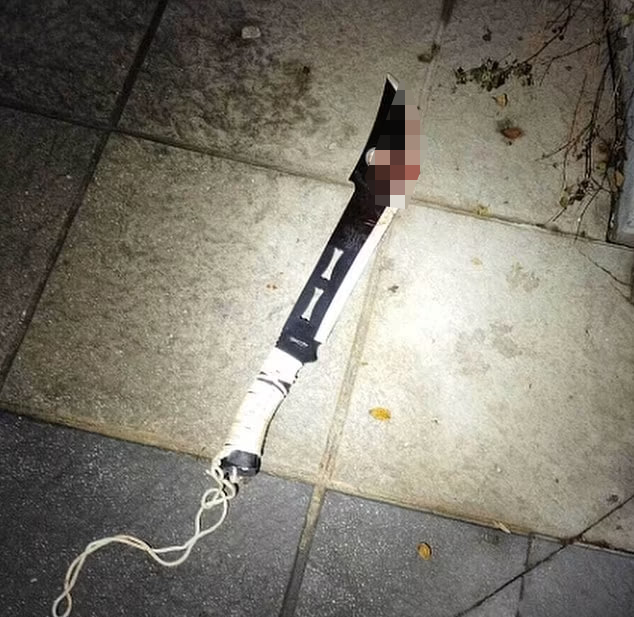המצ'טה ששימשה את הרוצח ספרד חשד ל פיגוע דקירות כנסייה ב אלחסיראס