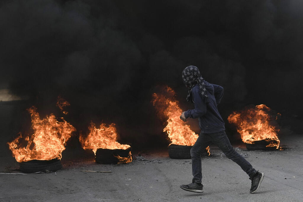 עימותים בבית לחם (צילום: AP) עימותים בבית לחם