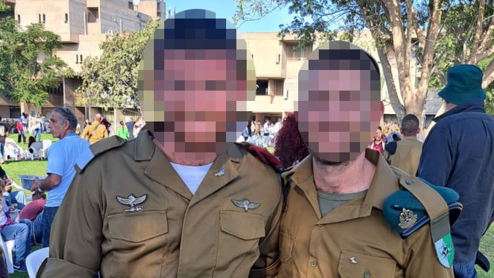 Lieutenant N. (left) סגן נ' הקצין שנטרל את המחבל בפיגוע בעיר דוד