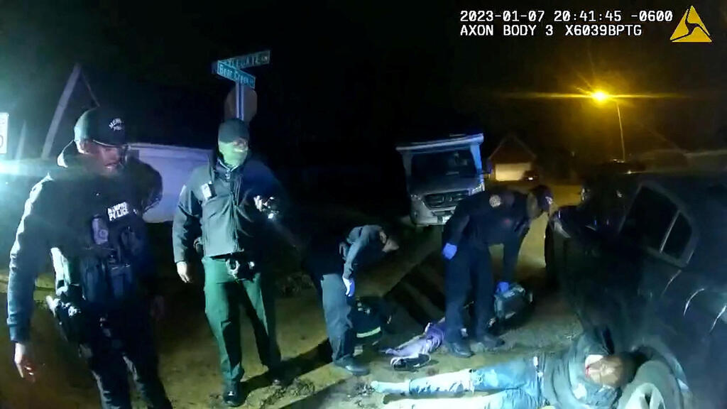 צילום: רויטרס / Memphis Police Department תיעוד מ מעצר אלים ב-7 בינואר של טיירי ניקולס ב מפיס ארה"ב