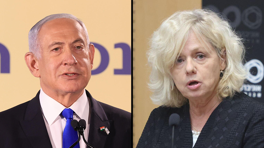 Prime Minister Benjamin Netanyahu and Attorney General Gali Baharav-Miara 