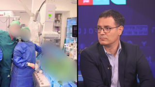 מנכ"ל משרד הבריאות משה בר סימן טוב וצוות רפואי