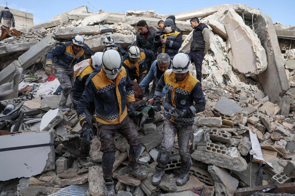 מחוז אידליב סוריה פעולות חילוץ רעידת אדמה הקסדות הלבנות 