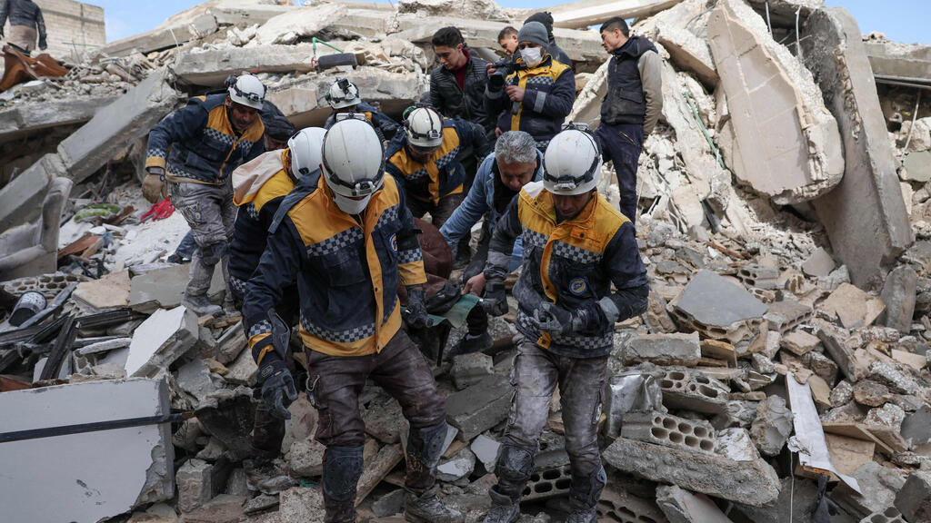 מחוז אידליב סוריה פעולות חילוץ רעידת אדמה הקסדות הלבנות 