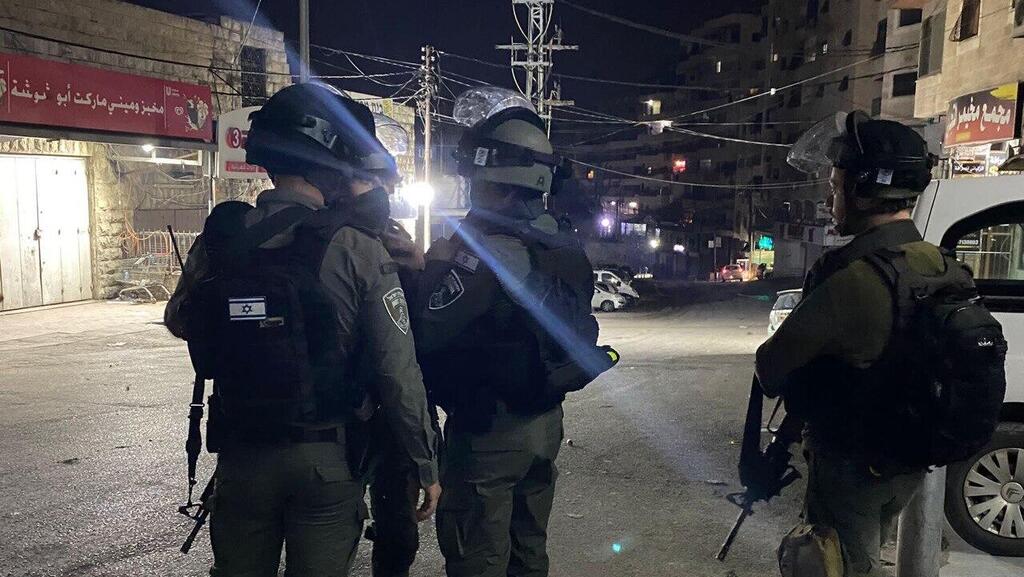 צילום: דוברות המשטרה פעילות כוחות הביטחון במחנה הפליטים שועפט