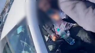 תיעוד של הגבר היהודי שנפצע מיידוי אבנים במחסום קלנדיה