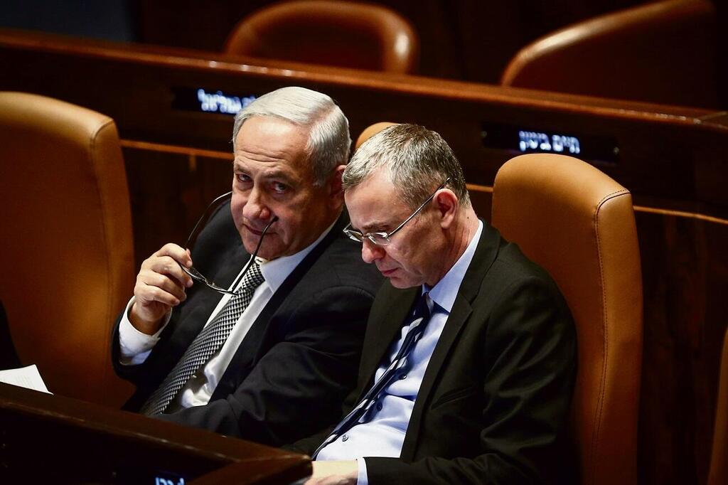 נתניהו ולוין (צילום: אלכס קולומויסקי) בנימין נתניהו ויריב לוין
