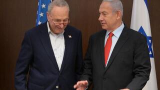 ראש הממשלה בנימין נתניהו בפגישה עם מנהיג רוב בסנאט האמריקאי, צ'אק שומר