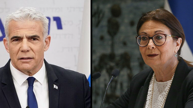 יאיר לפיד ואסתר חיות